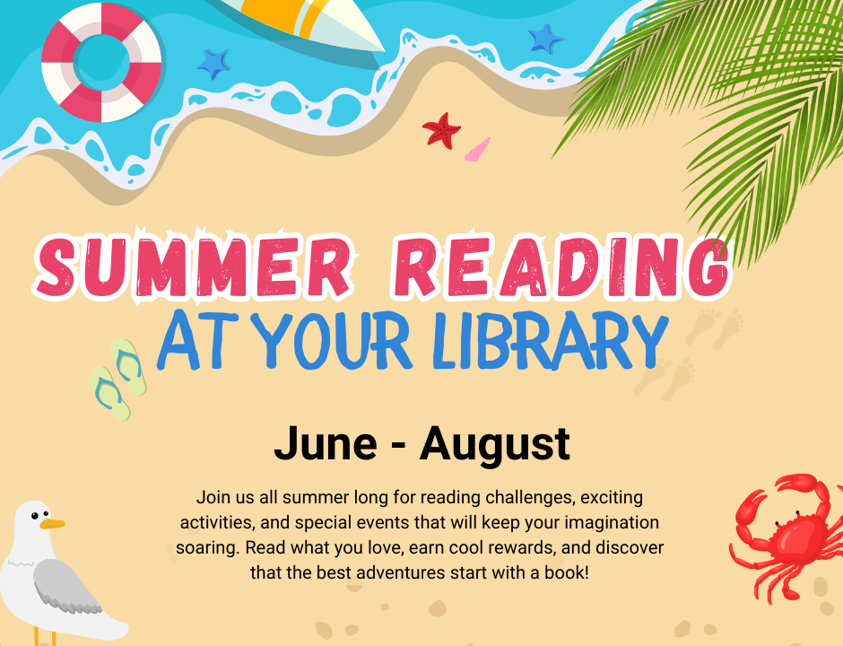 Children attending summer reading kickoff at the library